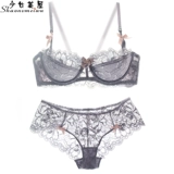 Сексуальное нижнее белье, комплект, тонкий поддерживающий бюстгалтер, 2 предмета
