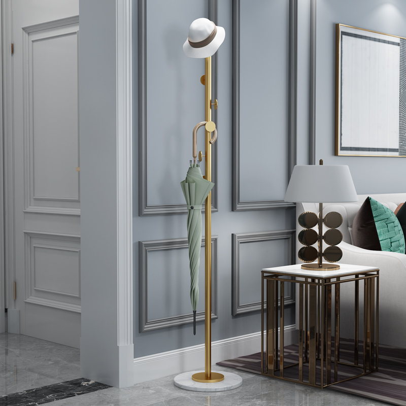 Nordic Bedrooms Cloister floor Landing Hanger Minimalist Postmodern Light Lavish Living-room Marble Metal Clothes Rack