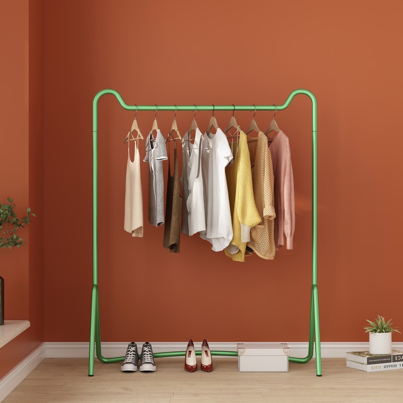 Cloakhat stand floor clotheshorse Balcony Sun Cloister bedroom Easy single pole style home light extravagant and cool hanging clothes rack