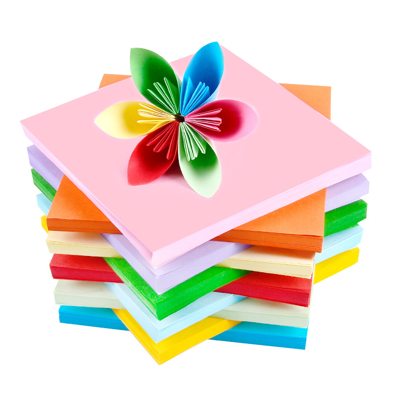 (Prince of Origami) Origami Set 15cm Origami A4 Color Photocopy Paper Double-sided Double Color Paper Gift Cut