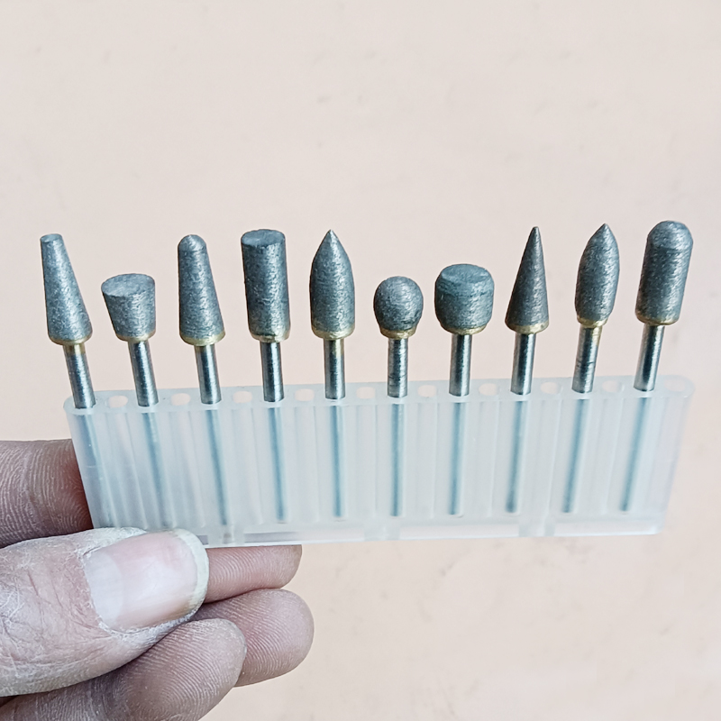 600-mesh bronze sintered diamond grinding head King Kong sand grinding stick 3 mm shank jade emerald metal sharper mill fine grinding