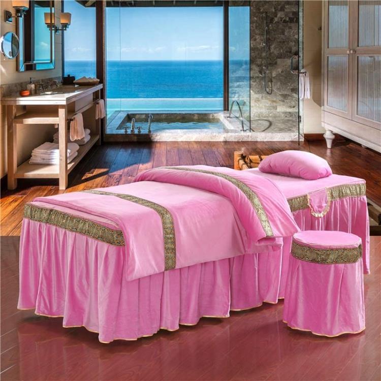 Châu Âu cao cấp denim bedspread vẻ đẹp thẩm mỹ viện generic dày ấm nhung tinh trải giường massage có thể được tùy chỉnh - Trang bị tấm ga trải giường spa giá rẻ