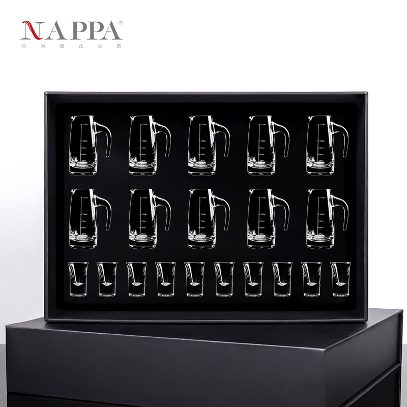 NAPPA crystal glass white wine glass suit Home glass Wine Goblet with a sip of a sip of a glass