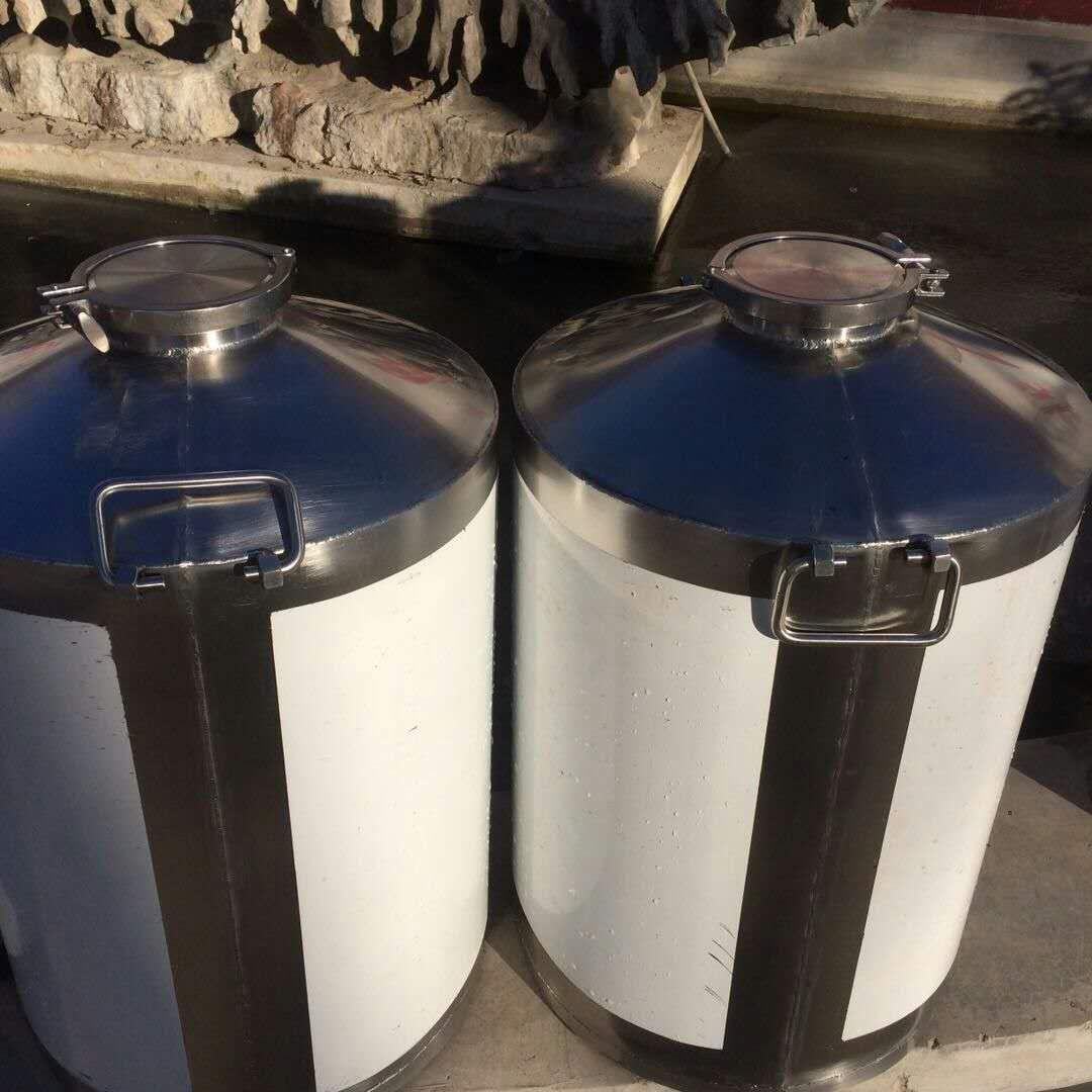 50 Jin 100 Jin simple type small stainless steel sealed tank liquor storage tank commercial food grade powder tank