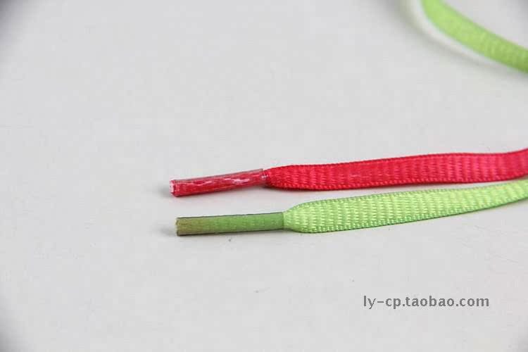 Màu gradient ren phẳng giản dị ren thể thao ren đa mục đích mua hai tặng một miễn phí dây giày nike