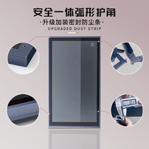 Jialiang glass door customization minimalist light luxury narrow edge aluminum alloy cloakroom wardrobe wine cabinet bookcase cabinet door customization