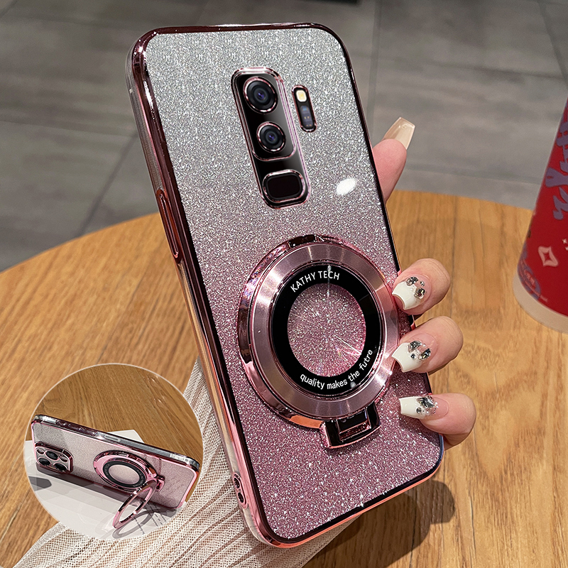 Suitable for Samsung S9 Phone Case, S9 Ten Protective Silicone Cover, Smg9600 Full Coverage, 9650 Anti-Drop Plus Transparent 9S Soft Case Puls with Stand, Original Galaxy Plus for Men and Women, Ultra-Thin Galaxy Case