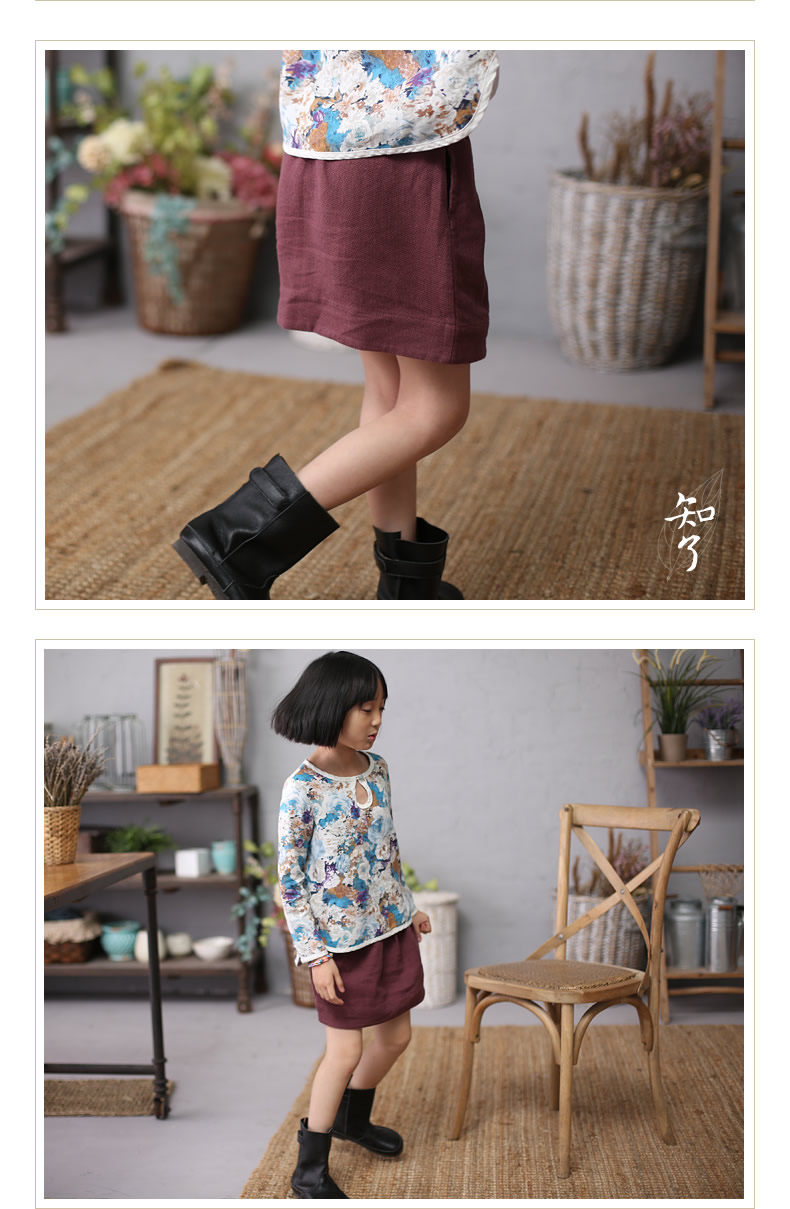 Jupe pour fille en lin - Ref 2050943 Image 19