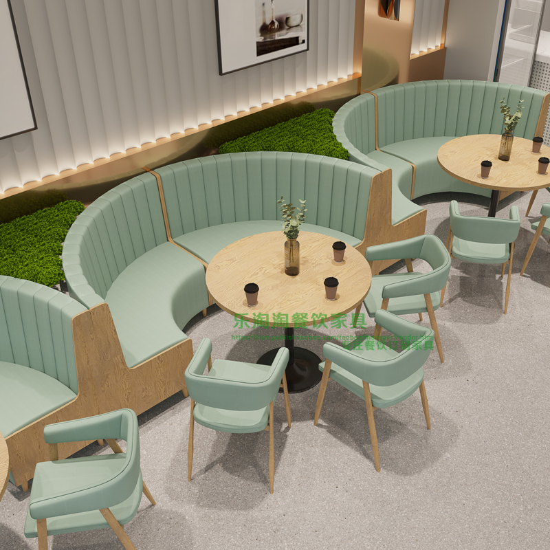 Custom burger Shop Milk Tea Shop Sweet Shop Restaurant Cafeterie Café Tea Restaurant Lean on wall Seat Sofa