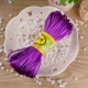 Dây đan Trung Quốc thứ 5 thứ 6 7 dòng ngọc bích dây đỏ vòng tay bện dây thừng tự làm tốt bện tóc vòng chân - Vòng chân lắc chân vàng