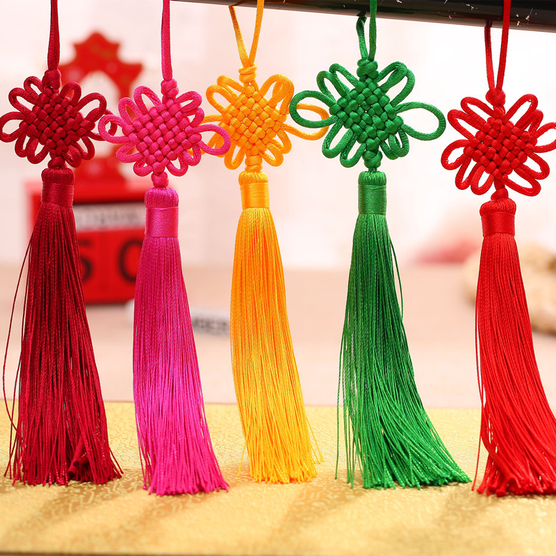 Lantern Chinese knot trumpet pendant big red handmade tassel tassels pendant with Chinese characteristics gifts for foreigners
