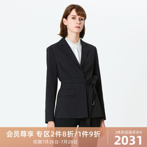 PORTS WOMENs Neat Strappy Striped Blazer Commuter ALN9J003FFQ058