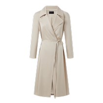 PORTS womens spring glossy texture long windbreaker jacket for women LP8T011MWB014