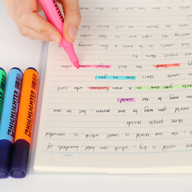 Stafluorescent pen marker pen students use a colorful set of pen-to-be-light coloured pen coarse drawing key suit