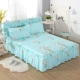 Cộng với váy cotton dày trải giường loại chăn bông chống trượt Simmons bảo vệ giường 1.5 / 1.8 / 2.0m ba hoặc bốn bộ