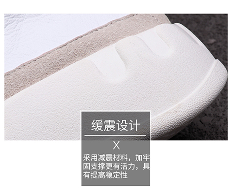 Giày cao 2019 mới màu trắng giày nam mùa hè thoáng khí giày nam đế xuồng dày đế dưới giày cao - Giay cao boots nam cổ cao