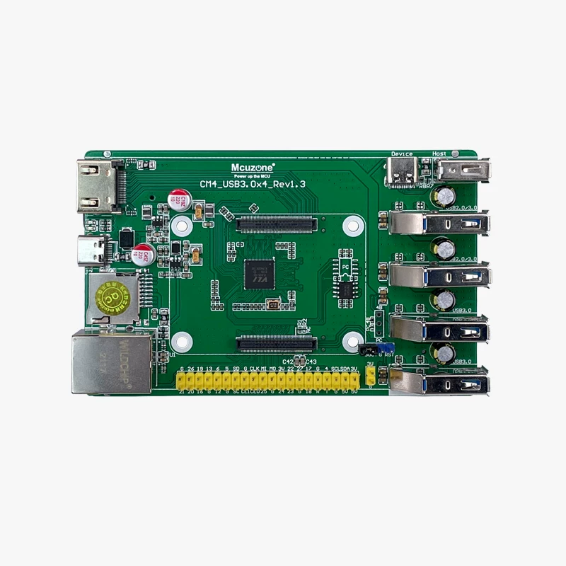 Cm4_usb3.0 expansion board Raspberry Pi computer module ARM Win10 4 Road USB3.0 polymerization shell