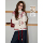 Сирийский абрикосовый короткий вязаный свитер с круглым вырезом Fair Isle, кардиган, женская осенне-зимняя куртка 2025 года, ленивый мягкий свободный жакет mini 1