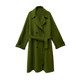 Jiuwu homemade French retro 100% wool wool-sided coat ເປືອກຫຸ້ມນອກ woolen ຍາວກາງວ່າງສໍາລັບແມ່ຍິງພາກຮຽນ spring ແລະດູໃບໄມ້ລົ່ນ