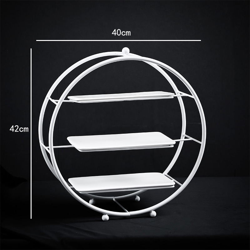 European-style dessert table decoration display stand cake tray wedding table decoration set creative afternoon tea dessert stand