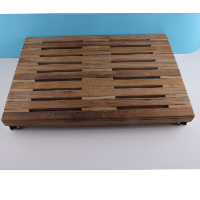 Teak Folding Bath Bench Swimming Pool Bathroom Special Bracket
