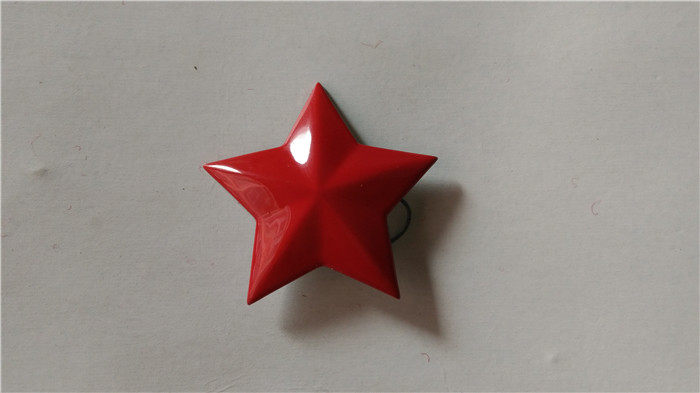  72 Years 65 Style Cap Emblem Red Pentagram Red Stars Red Five Stars Stage Performance Collection Red Five Stars