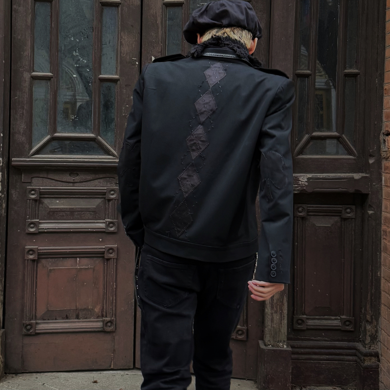 Independent Number(N)Ine Style 06Aw Miyashita Kiyoshi Nior Diamond Pattern Patchwork Suit Jacket