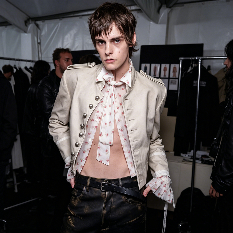Independent 26Ssanndemeulemeester Style Runway Short Slim-Fit Napoleon Court Jacket