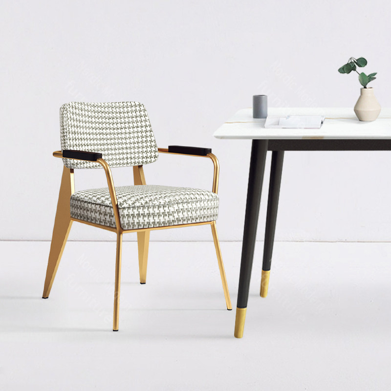 Light luxury home chair leisure negotiation behind the modern Nordic minimalist creative hotel dining room chair