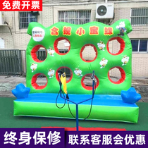 Fun Games props inflatable angry bird slingshot team building to expand interactive game activity equipment