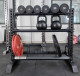 REPFORCE three-layer dumbbell rack, kettlebell rack, barbell plate rack