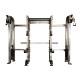 Savagepower 8-Column Squat Rack + Double Bird (Machine for Working Both Arms at Once) + Smith Machine (80mm Square Tube, 201 Stainless Steel)