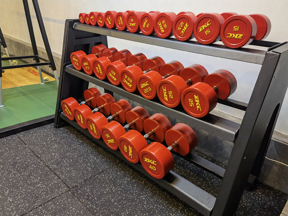 Pu Dumbbells Square Dumbbells 390kg 12 Sets (2.5-30kg) Environmentally Friendly, Odorless, Wear-Resistant and Drop-Resistant