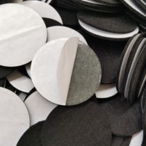 Customized industrial felt furniture foot pad friction anti-slip pad sealed anti-collision soft wool felt double-sided rubber pad 3mm