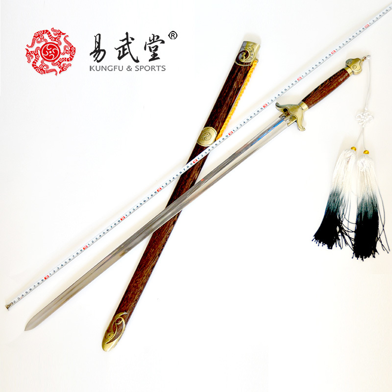 Yi Wutang is too extremely sword training sword chicken winged sword not open edge morning practice performance sword male and female with soft sword in sheath