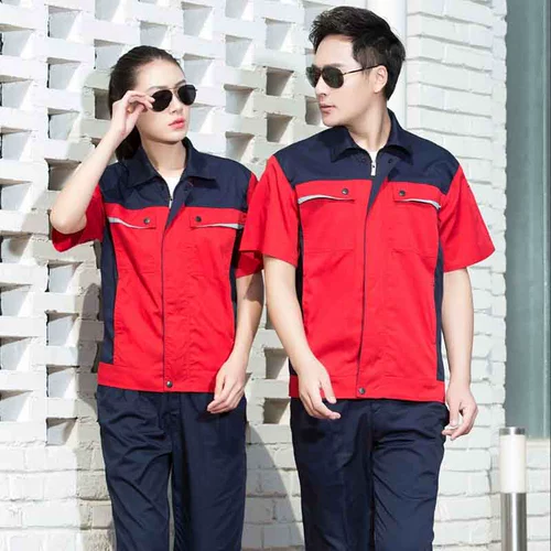 Летний комбинезон, униформа подходит для мужчин и женщин, короткий рукав