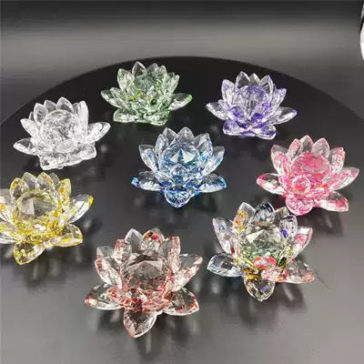 Optical shop counter decoration Crystal Lotus counter decoration decoration office home decoration shooting props