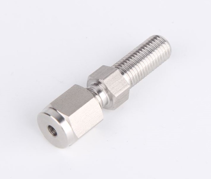 316 flow meter joint cutting sleeve joint end straight through pipe joint cutting sleeve two-pass