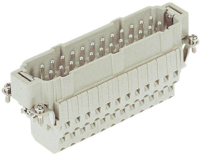 Heavy duty connector HARTING HARTING 09330242672 24 core male small black clip module aviation plug