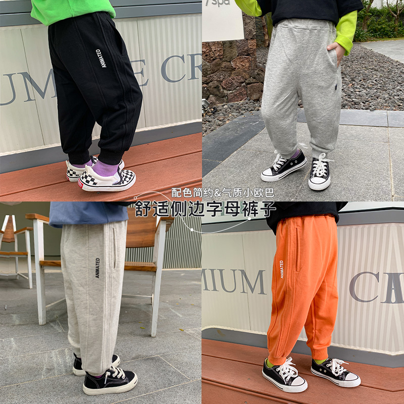 Boy Clothing Boy Sports Pants Spring Autumn And Autumn slim fit Baby cotton pants Fall Children's pants Autumn Pants Autumn Tide