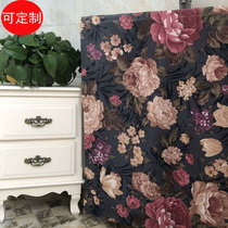 Shoe rack curtain Cabinet partition curtain Hanging curtain Pastoral new half curtain ugly cloth curtain Kitchen dust cover velcro self-adhesive