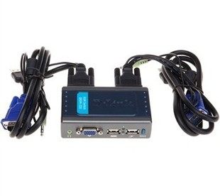  D-LINK Friends DKVM-22U 2-port USB KVM computer switcher with audio wiring