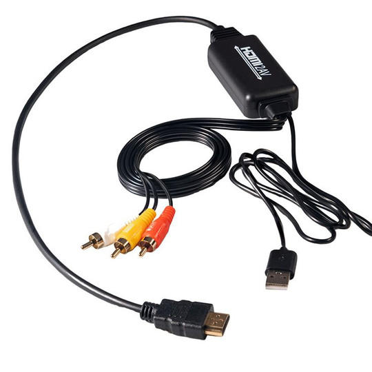 HDMI转AV线高清视频转换器RCA转换连接老式电视机游戏机顶盒
