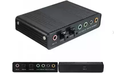 USB5 1 sound card External independent optical fiber amplifier Sound box Desktop computer Notebook surround DTS5 1 Home theater