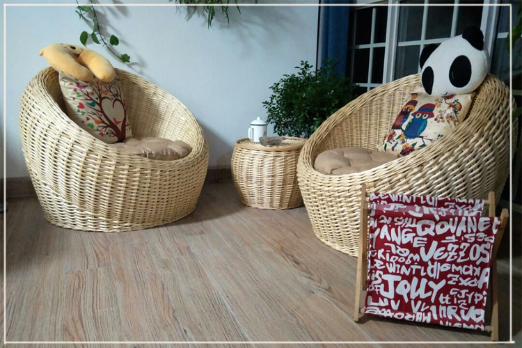 Wicker ghế sofa ghế giải trí phòng khách phòng ngủ ban công phòng khách ghế beanbag mây giản dị ghế kết hợp vận chuyển mục vụ - Ghế sô pha sofa da nhập khẩu