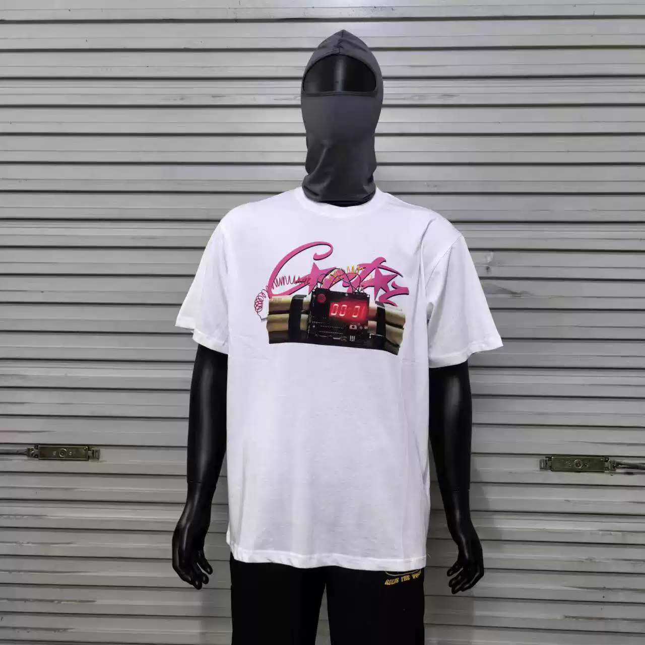 24ss новая Corteiz time bomb nottimeforlove письмо drill уличный тренд для мужчин и женщин футболка с коротким рукавом