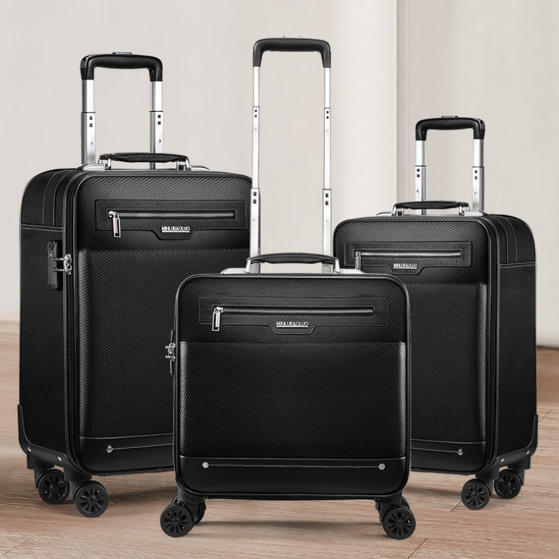 Oxford Trolley Suitcase for Men, Business Canvas Luggage with Universal Wheels, Women's 18-Inch 20-Inch Carry-On Travel Suitcase, Mother Suitcase 24-Inch