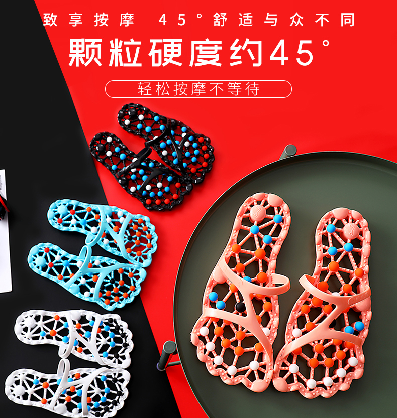 Dép đi trong nhà nữ mùa hè trong nhà hộ gia đình chống trượt nhà tắm đôi nhà mềm mại massage đáy dép nam rỗng lỗ giày - Trang chủ dép mang trong nhà nam