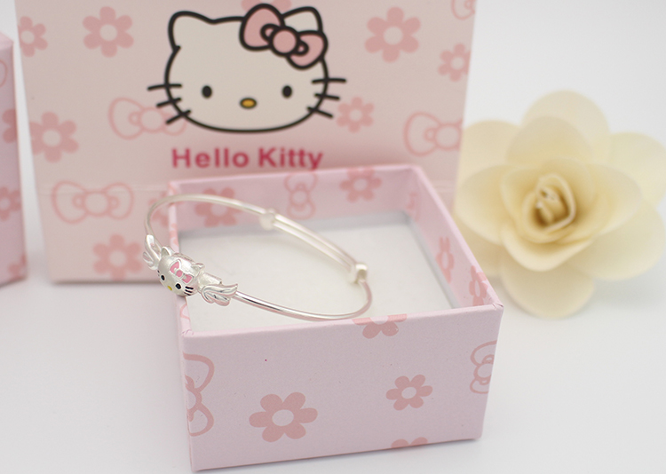 Cartoon hazel hello kittyi Hello Kitty Một chiếc vòng tay trẻ em trong mơ dành cho trẻ em - Vòng đeo tay Cuff vòng đá