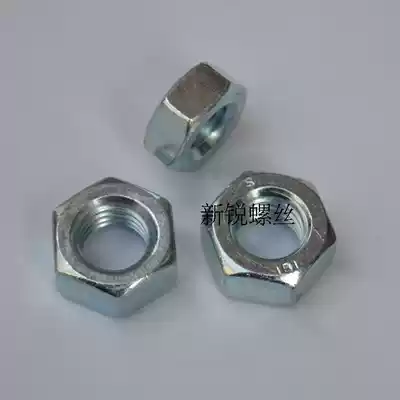 8MM galvanized small hexagon nut small hexagon side hexagon nut M8 * 12 side * 5MM thick small nut